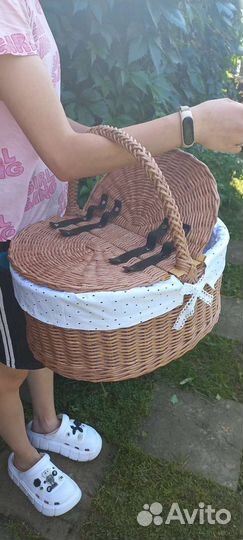 Корзина для пикника с чехлом