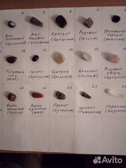 Коллекция натуральных камней (минералов)