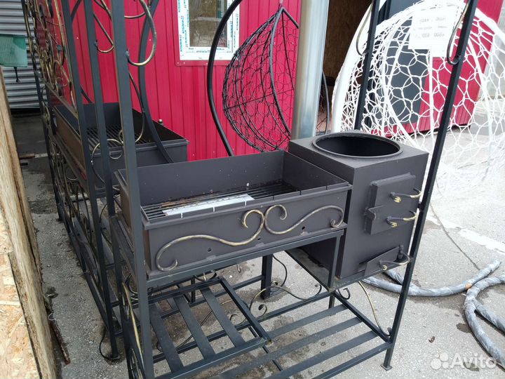 Кованые мангалы с крышей
