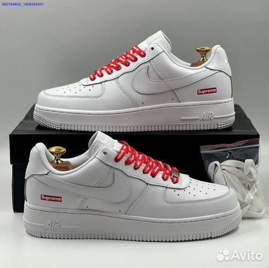 Кроссовки Nike Air Force 1 Low & Supreme (Арт.33524)