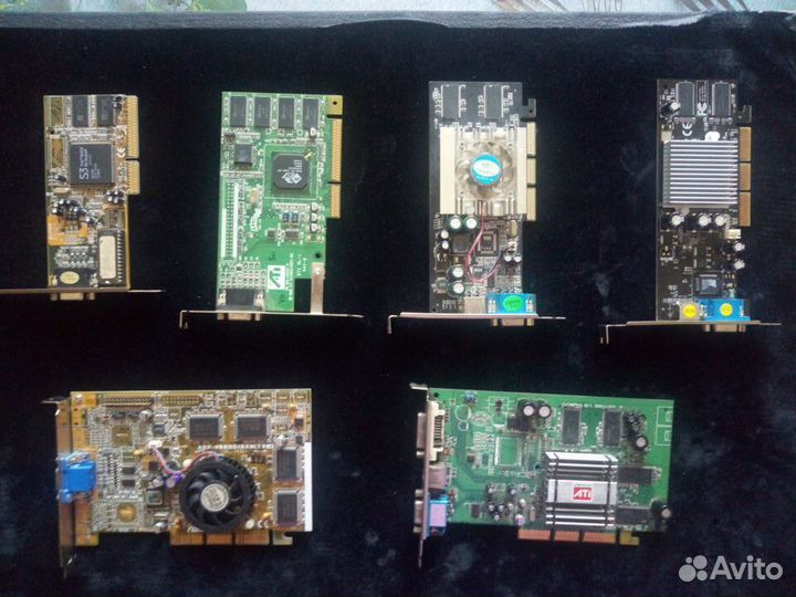 Видеокарты AGP и PCI-E на ремонт/детали