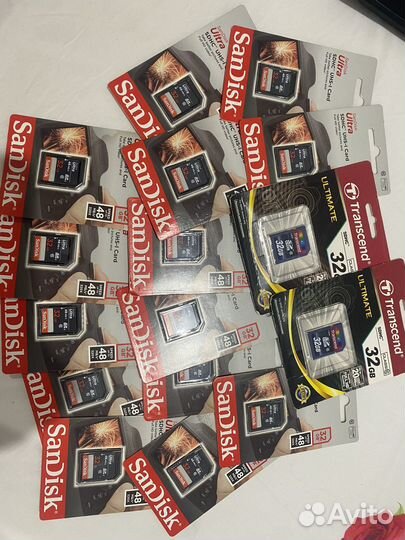 Новые Карты памяти SanDisk Transcend 32 гб/GB