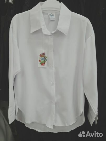 Блузки рубашки для девочек школа