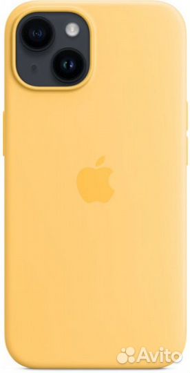 Силиконовый чехол для iPhone 14 (желтый)