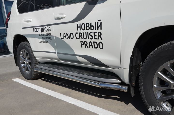 Защита порогов Toyota LC Prado 150 Style 2019