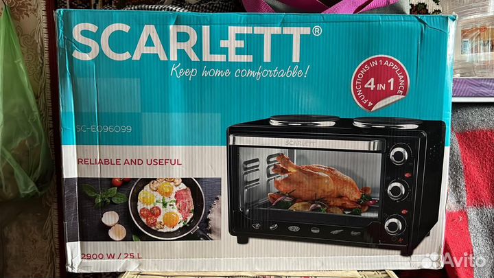 Кухонная плита с конвекцией и грилем Scarlett