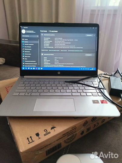 Ноутбук HP laptop 14s-fq0006ur