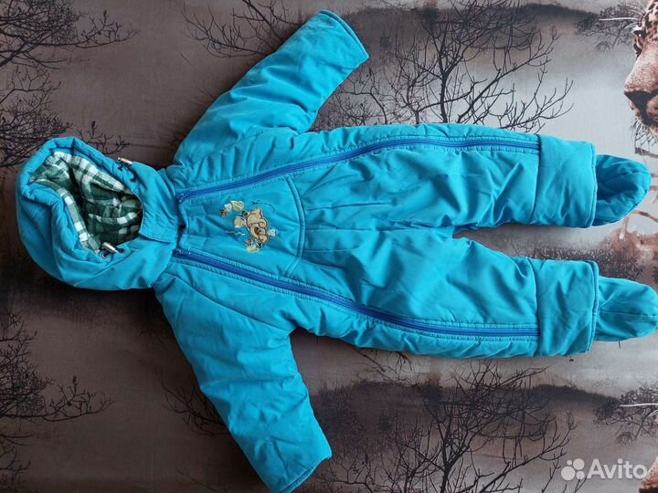 Зимний комбинезон на мальчика от 6 мес