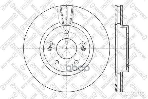 6020-3415V-SX диск тормозной передний Hyundai