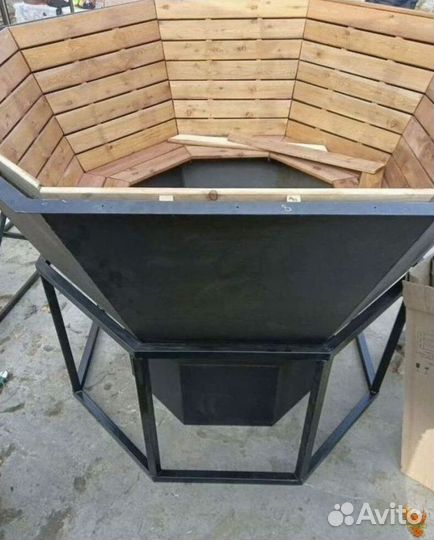 Уличная купель/Банный чан из лиственницы