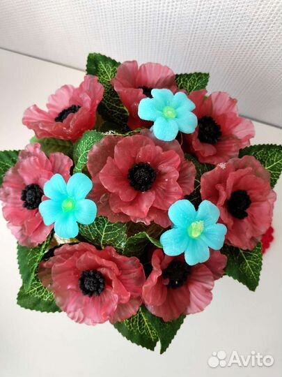 Букет из мыла корзине