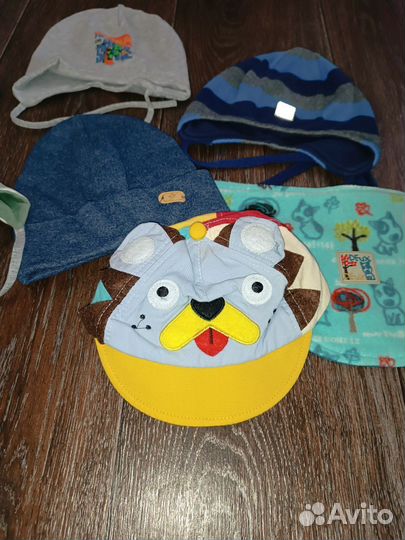 Шапочки пакетом на мальчика 1-1.5