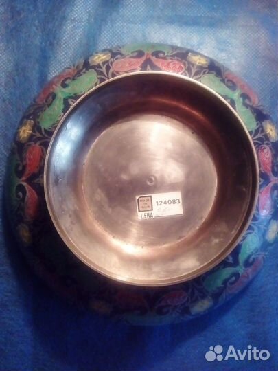 Ваза для фруктов латунь