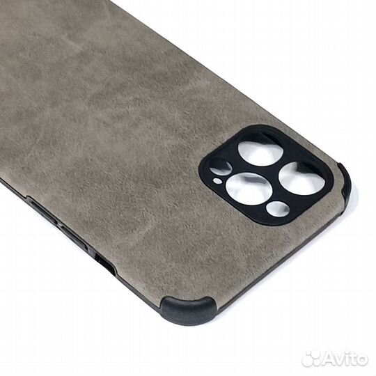 Чехол iPhone 12 pro max замшевый защита камеры