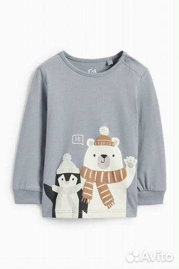 Новогодняя пижама H&M 74,80,92