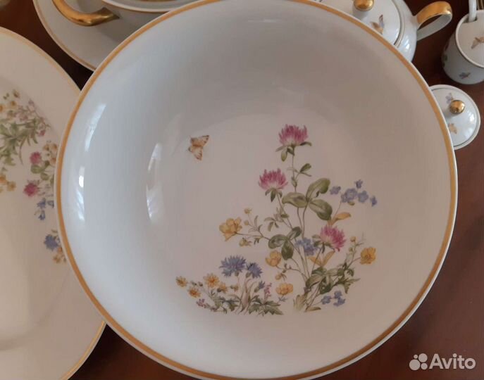 Столово-чайный сервиз на 6 персон (гдр)