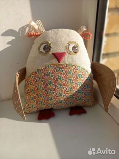 Совушка подушка ручной работы