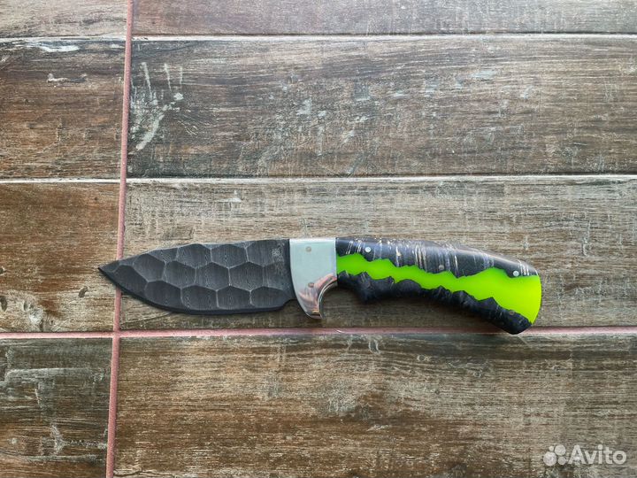 Нож из дамасской стали Страна Зеленой Реки