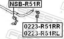 Втулка стабилизатора задняя nissan pathfinder R