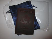 Обложка паспорта из натуральной кожи. США