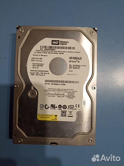 Жесткий диск Western Digital WD1600aajs