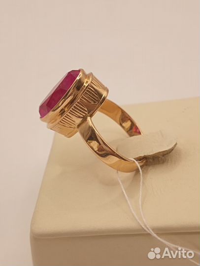 Кольцо,Золото,583,Корунд, 16,5 р