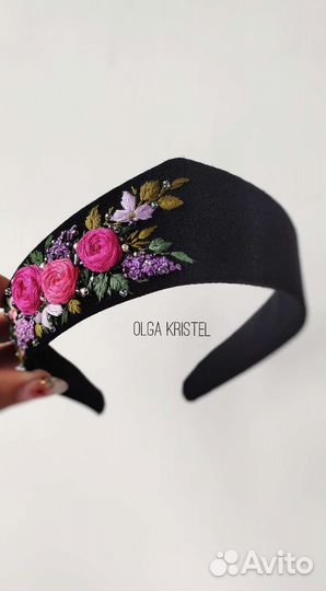 Современный кокошник ручной работы