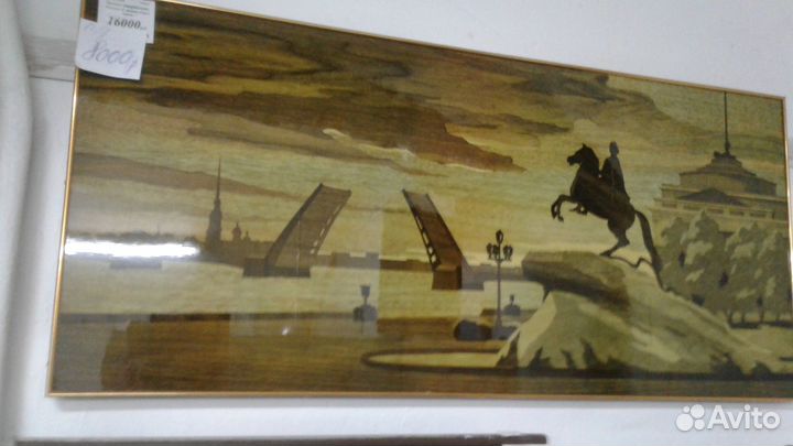Картина панно из дерева