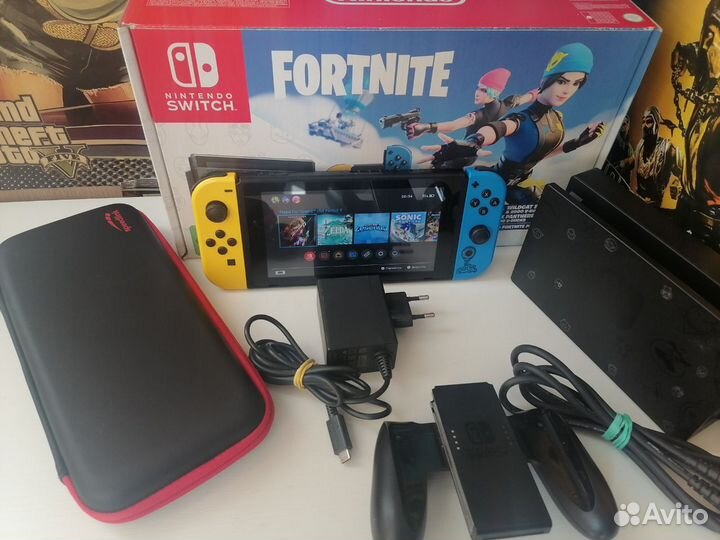 Прошитый Nintendo Switch Rev. 2 /160Gb/Много Игр