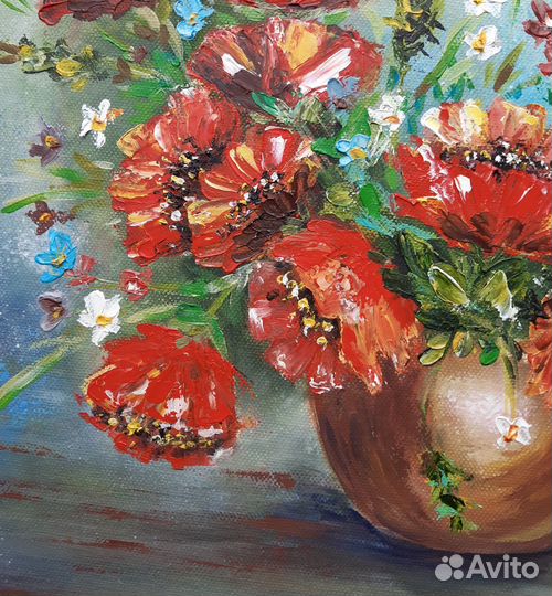 Картина маслом ручной работы