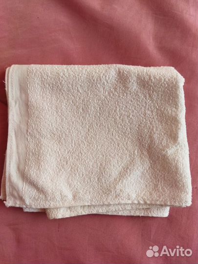 Полотенце белое махровое СССР новое