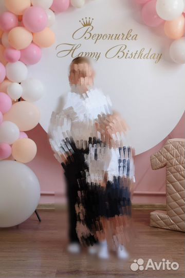 Цифра 1 на годик девочке