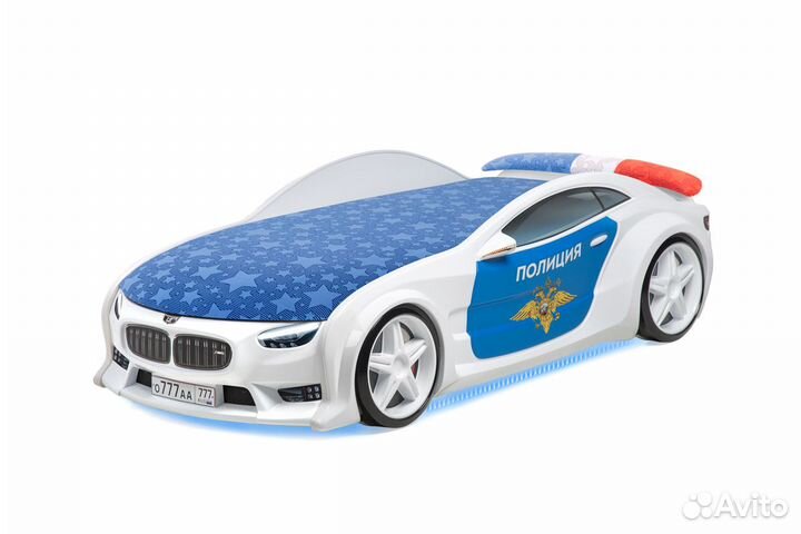 Детская кровать машина Neo полиция