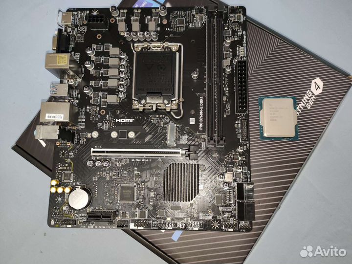 Игровой комплект i3 12100f + b760m новый