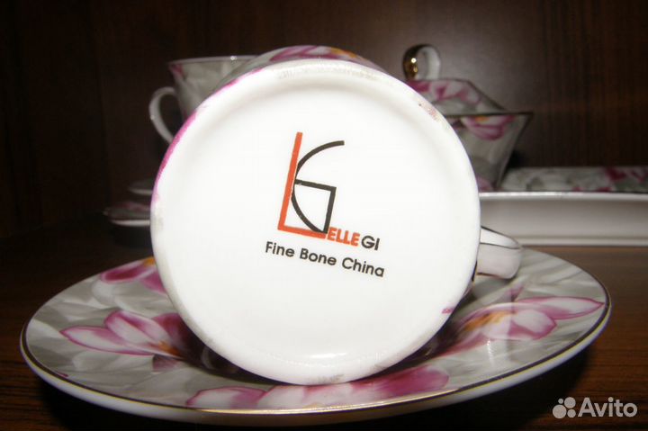 Новый набор для кофе на двоих -лотосы