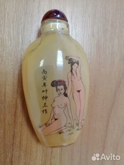 Эротика. Флакон для нюхательного табака. Китай