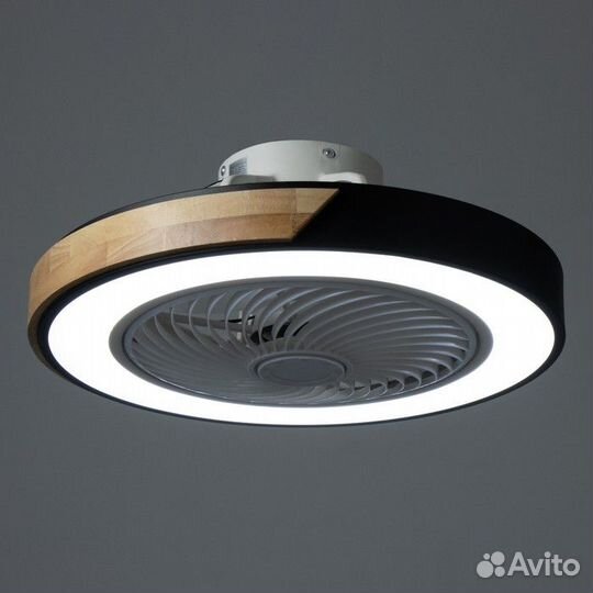 Люстра-вентилятор с пду 'Вихрь' LED 60Вт 3000-6000