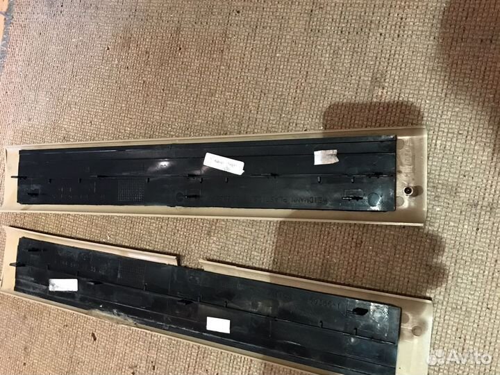 Накладки порогов Мерседес мл 164 Амг