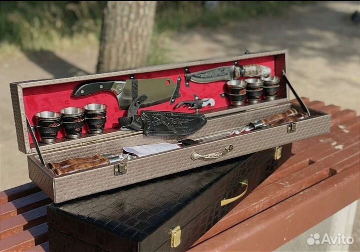 Набор подарочный шампура для мужчин