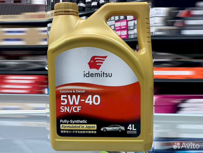 Масло моторное idemitsu 5W-40 Fully-Synthetic SN/C
