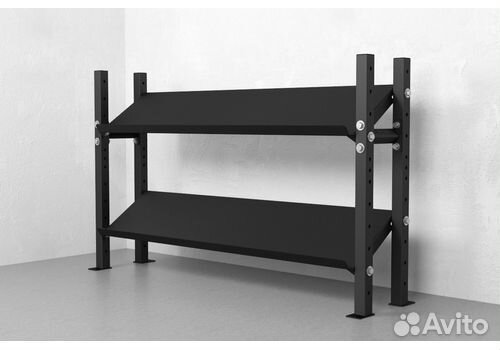 Стеллаж для инвентаря 1800-1160, чёрный