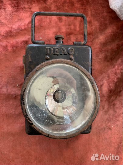 Немецкий,обходной,путевой,старинный фонарь deac