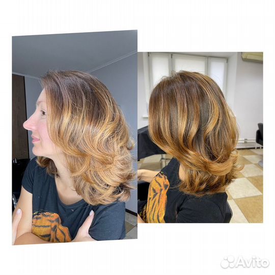 Парикмахер,окрашивание волос,аиртач шатуш