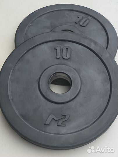 Диски блины обрезиненные 10 кг