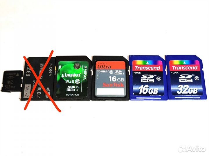 Карты памяти Sony M2 и sdhc Class 10