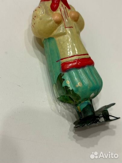 Елочная игрушка на прищепке СССР Старуха