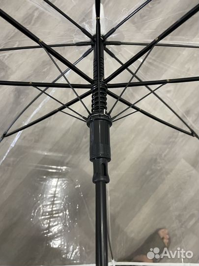 Зонт трость прозрачный