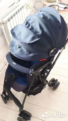 Коляска Aprica Luxuna Air синяя