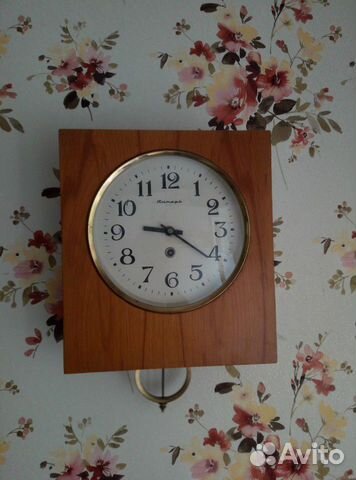 Старинные настенные часы очз 