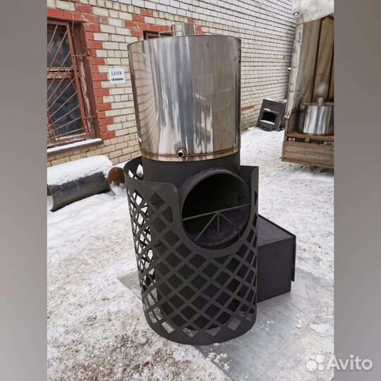 Печь для бани Вертикаль Сетка